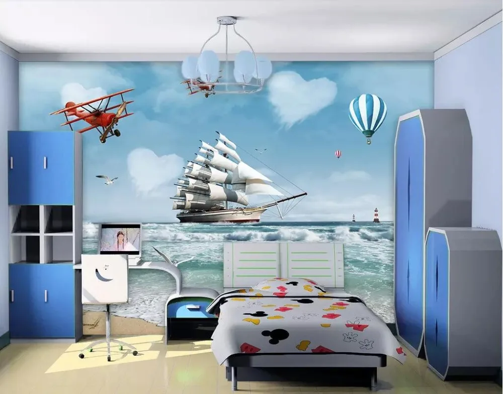 Обои на заказ, 3d фотообои, эстетическое высокое разрешение, Белая лошадь, бегущая ТВ, декоративные 3d обои