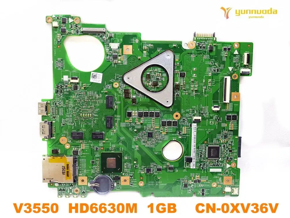 Оригинальный Для DELL V3550 Материнская плата ноутбука HD6630M 1 ГБ CN 0XV36V испытанное