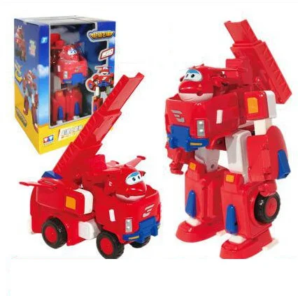 With Box 18 см для superwings фигурку игрушки Супер Крылья модель с меха несущей деформируется самолета Робот ребенок подарок мальчик Brinquedos - Цвет: With Box