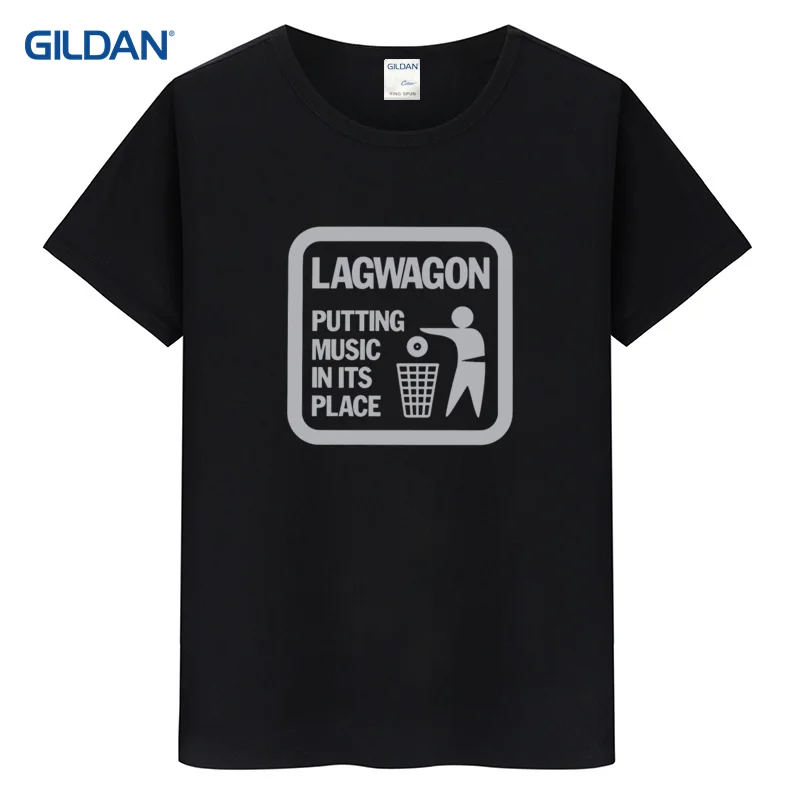 Необычные футболка для Lagwagon положить музыка в стиле панк рок имя NOFX хаки
