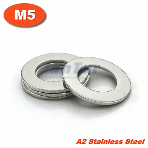 

1000pcs/lot DIN125 M5 Flat Washer A2 Stainless Steel