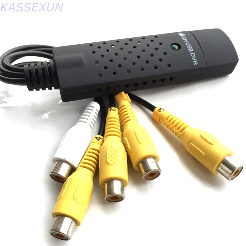 USB видео Захват easycap 4 ch usb аудио в цифровой формат для ПК Бесплатная доставка|video