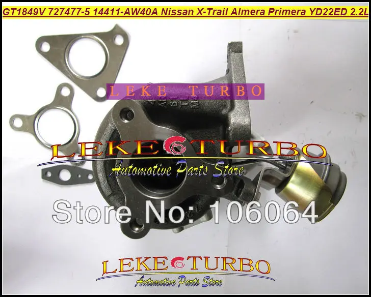 Турбо GT1849V 727477-5006S 727477-5007S 727477 масляный охлажденный Турбокомпрессор для NISSAN X-Trail T30