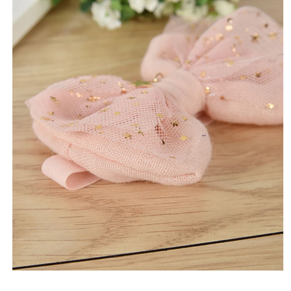 1Pc Pink White Kawaii Baby Girl Toddler Headwear Headband Accessories Dot Cotton Bowknot Hair Band Hot sale | Детская одежда и