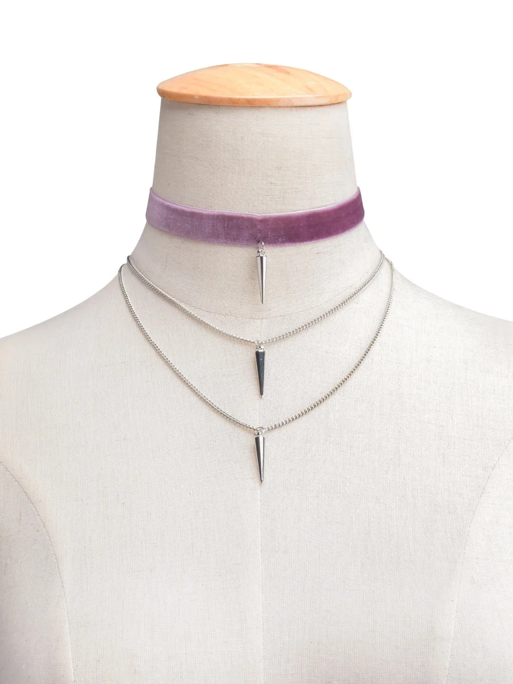 Женское Ожерелье-чокер с заклепками и кисточками цепочка в стиле стимпанк модное