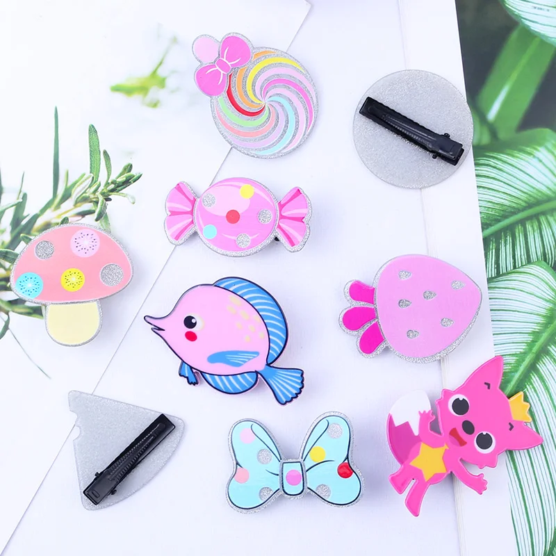 Рыбий набор заколок для волос детей девочек ребенок Aligator коготь женские