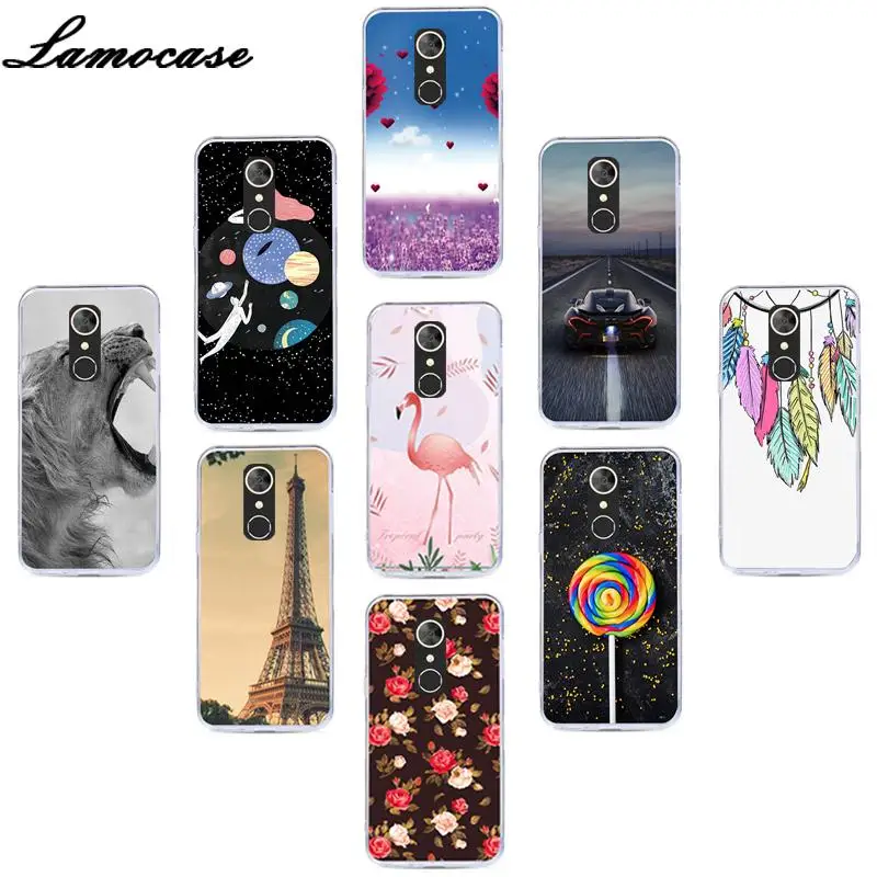 Модный чехол Lamocase с мультяшным рисунком для силиконового чехла Alcatel 3L 3 L 5034D 5034