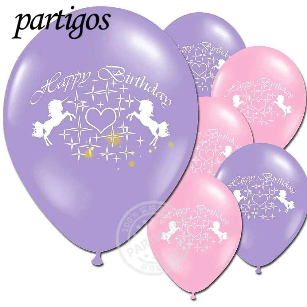 NEW ARRIVE 20pcs/lot Unicorn Balloons Party Supplies Latex Kids Cartoon Animal Horse Float Globe Birthday Decor | Дом и сад