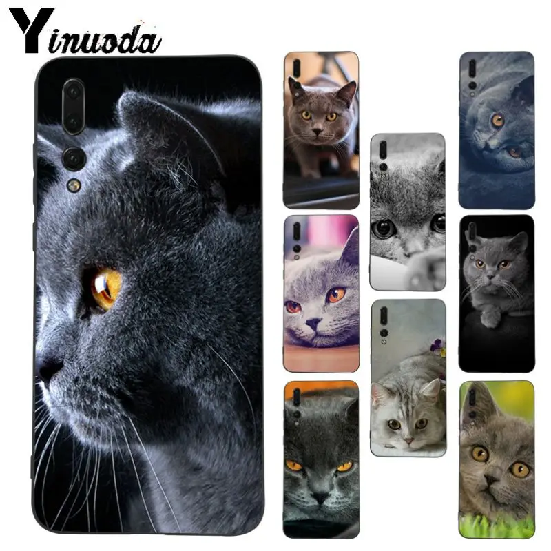 Yinuoda Британский короткошерстный чехол для телефона с кошкой Huawei P20pro mate10lite p9 p10plus