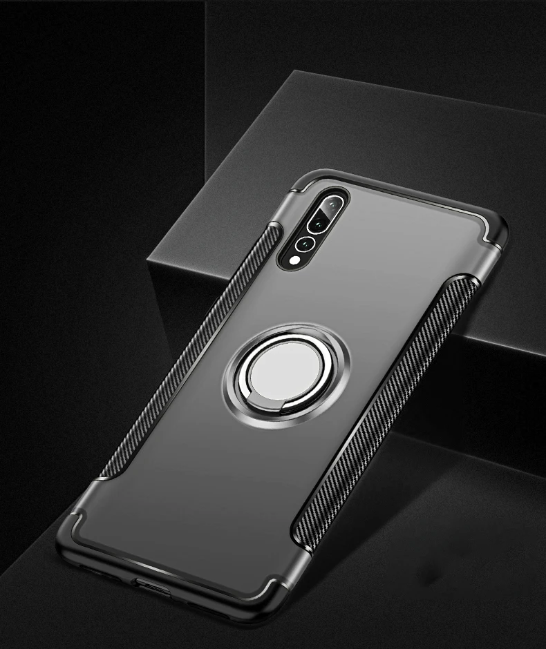 For Huawei Nova 3 3i 2 2s 2i Mate 10 P10 P20 Lite P9 Plus Honor 8 9 View V10 Pro Play Case Metal Finger Ring Holder Car Cover |