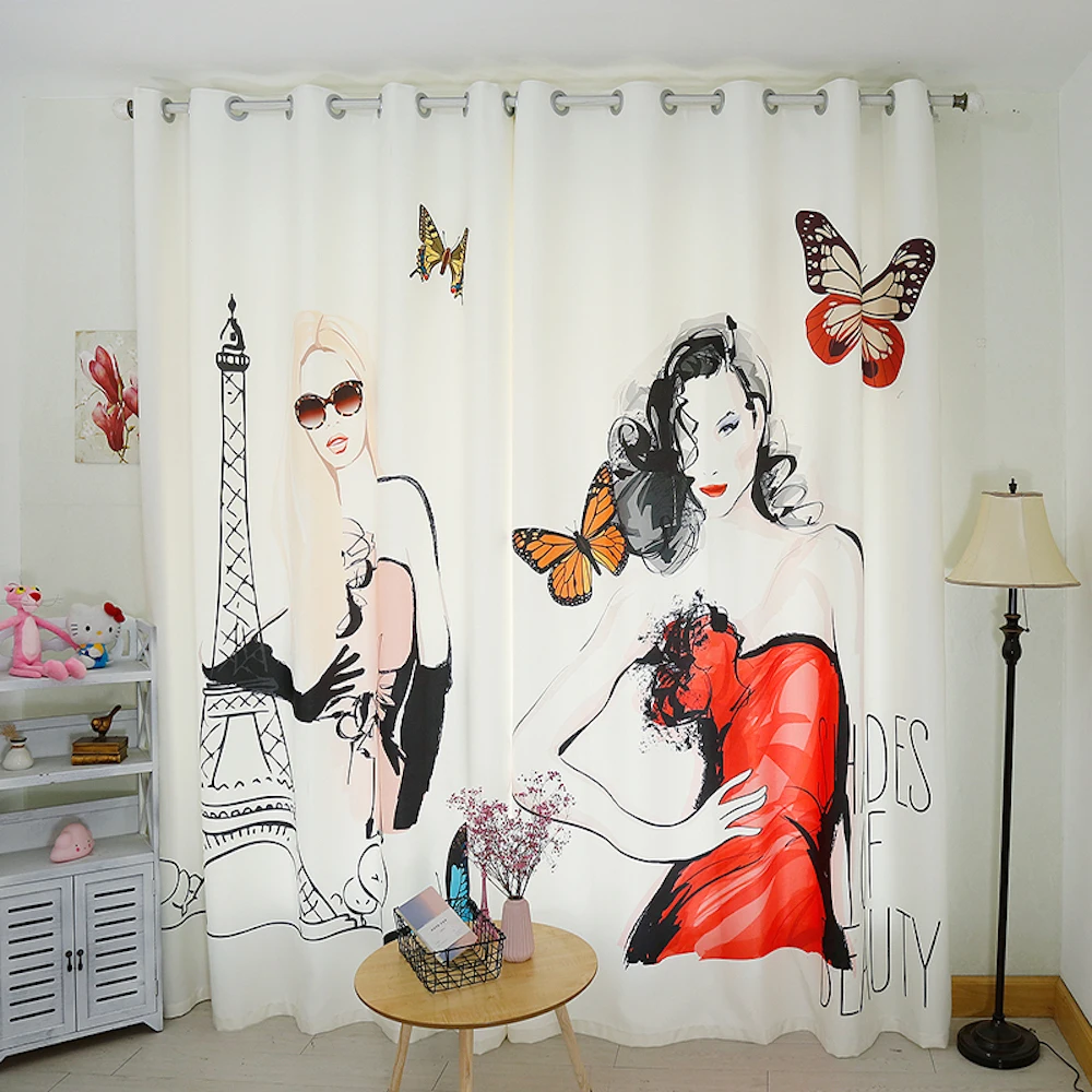 На заказ 2x оконные драпировки 60% затемненные занавески для гостиной женские s