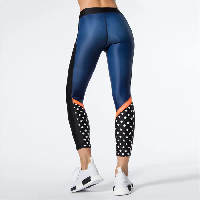 Брюки для йоги в стиле пэчворк с принтом дракона женские эластичные леггинсы