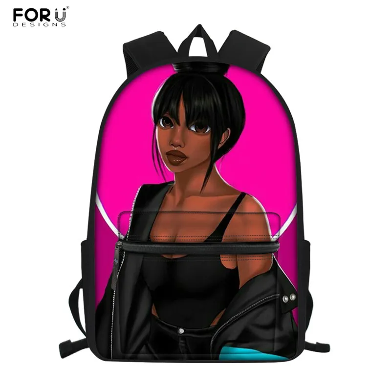 FORUDESIGNS/черные женские школьные сумки для девочек, модные школьные сумки для подростков, рюкзаки, водонепроницаемые книжные сумки для детей 3 шт./компл - Цвет: HMC1711Z58