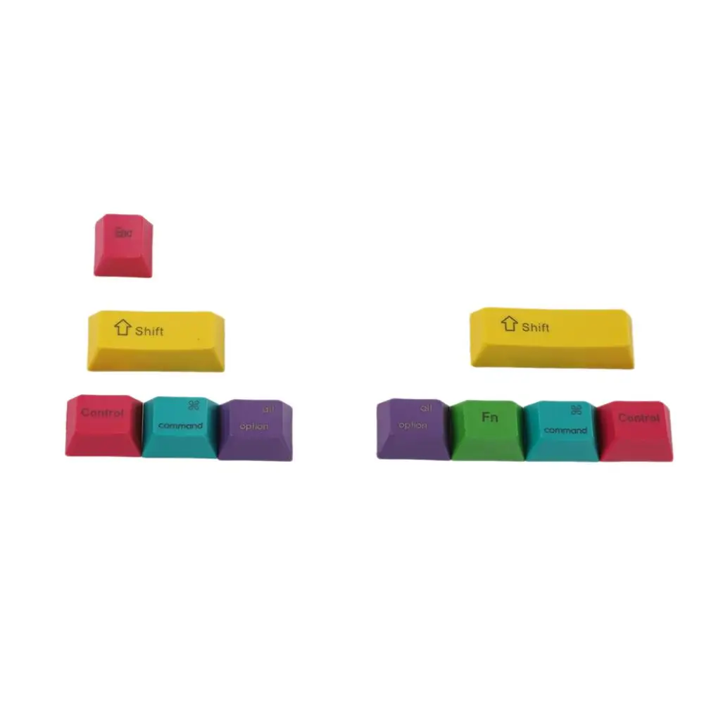CMYK Mac Top OEM профиль PBT RGBY CMYK модификаторы 10 клавиш с лазерной гравировкой, брелки Mac для Cherry MX механическая клавиатура - Цвет: CMYK Mac Top