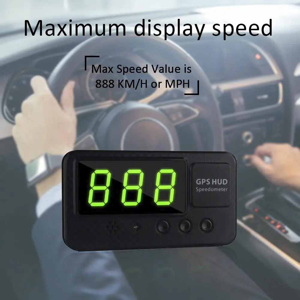 Auto Digital Car GPS Speedometer Universal Speed Display KM/h MPH For Bike Motorcycle Over-speed Alarm Setting Easy Setup | Автомобили и