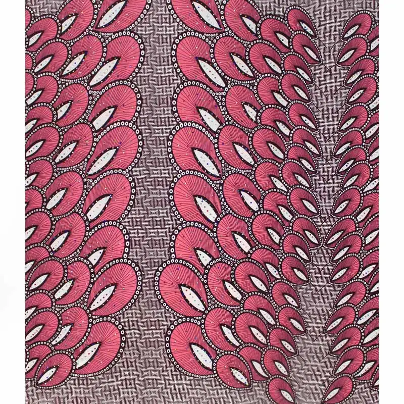 

100% cotton African real wax fabric,wonderful stone wax fabric for women dress! H16080509