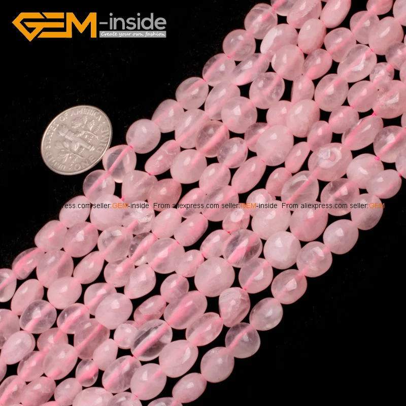 Бусины произвольной формы с драгоценным камнем 6x8 мм для изготовления ювелирных