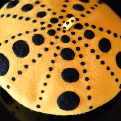 Faramita праздник Yayoi Kusama желтый Тыква Девушки Волнистые точки винтажные береты шерсть фетр ручной работы женская шляпа индивидуальность женщина