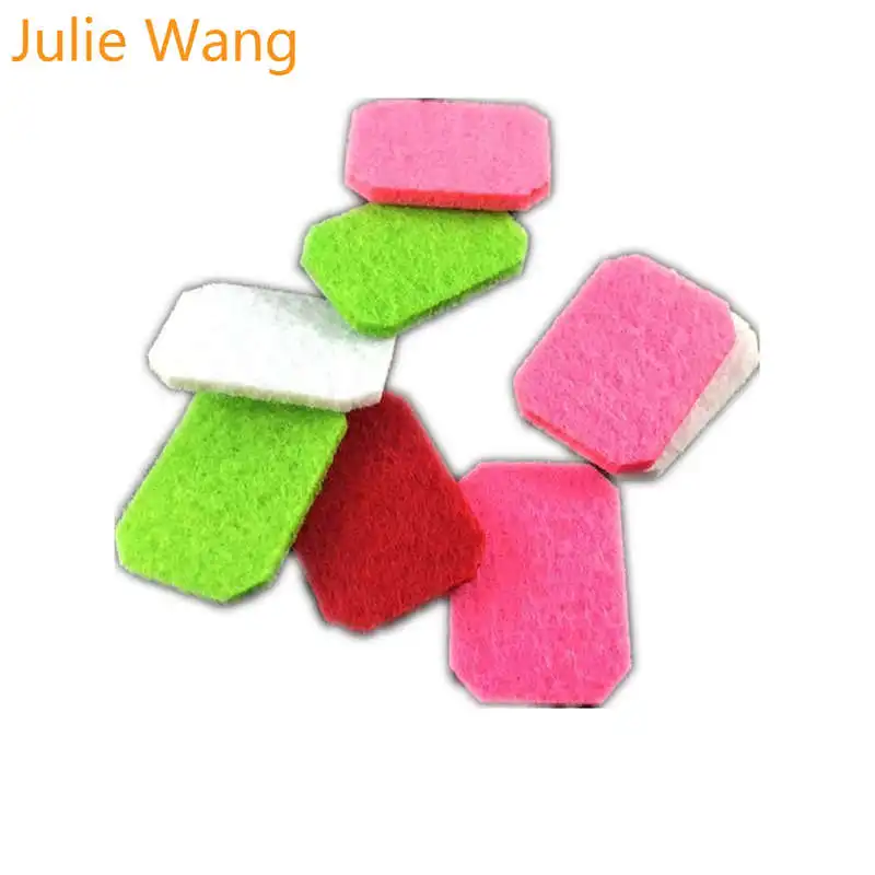 Julie Wang 20 шт. цветные круглые квадратные войлочные прокладки для эфирного масла