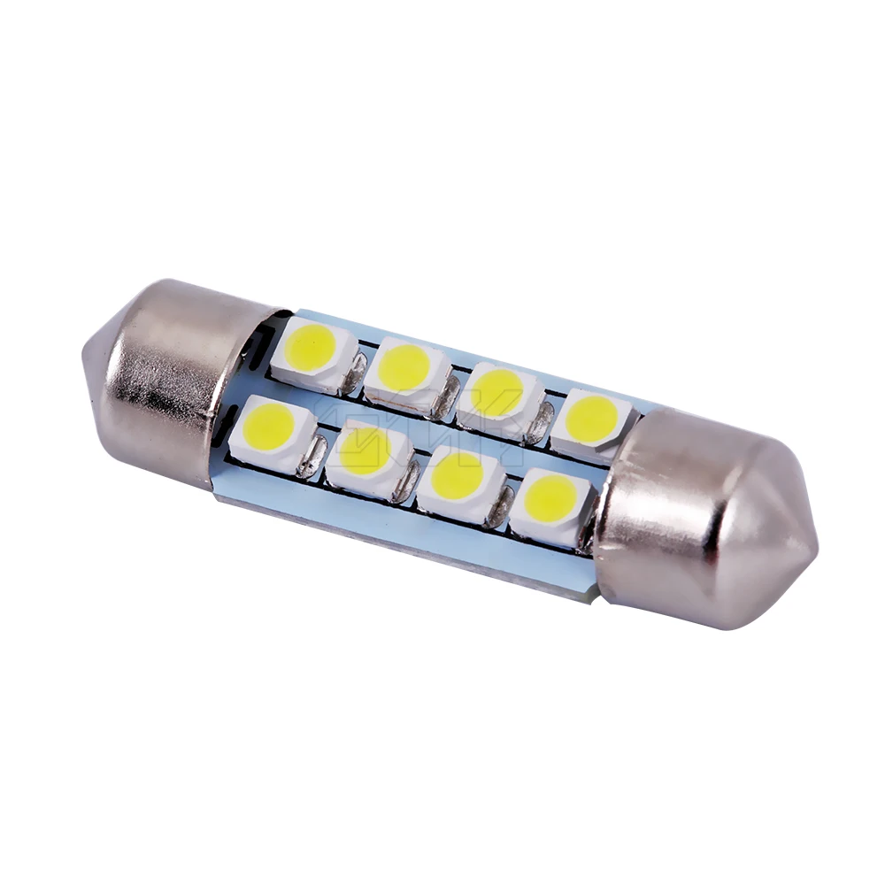 500 шт./лот C5W 31 мм/36 мм/39 мм/41 мм гирлянда 8SMD автомобильный внутренний светодиод c5w