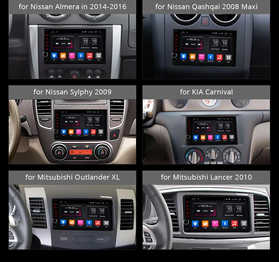 Ownice K1 Android 8,1 gps навигации 2G Оперативная память DVD 2 Din автомагнитолы BT USB универсальный для Nissan Toyota VW peugeot плеер Поддержка 4G