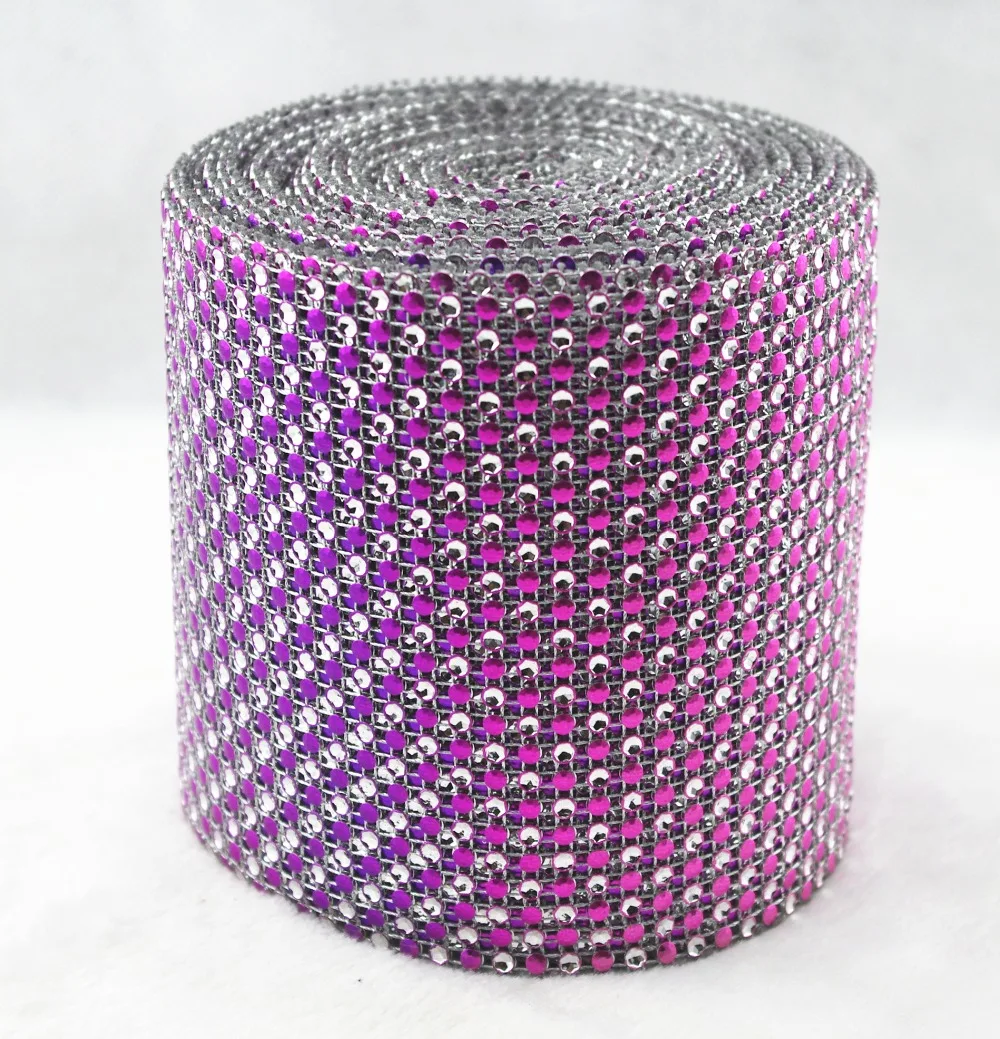 24 ряда горный хрусталь сетка лента роза серебро Диамант свадебные скатерти | Дом