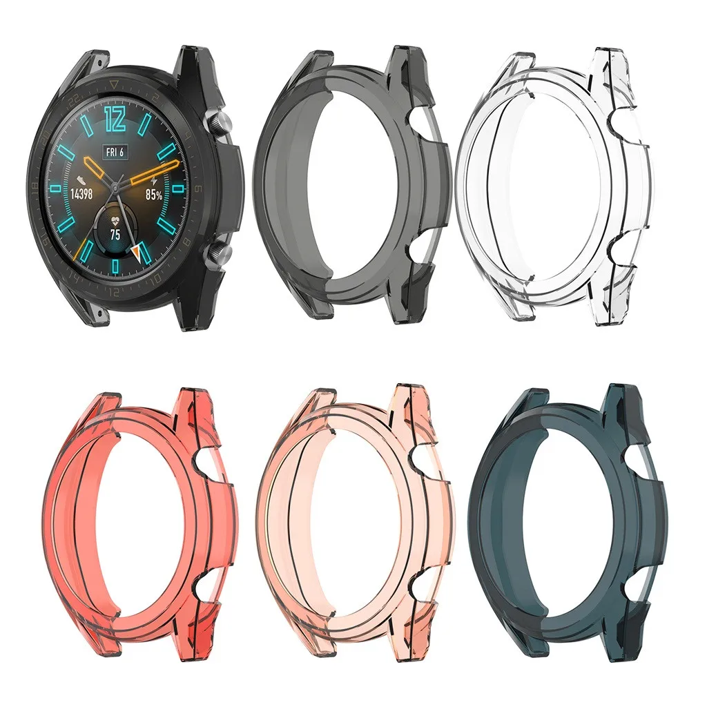 Защитный чехол прозрачный тонкий Чехол из ТПУ для смарт часов Huawei Watch GT 46 мм 42