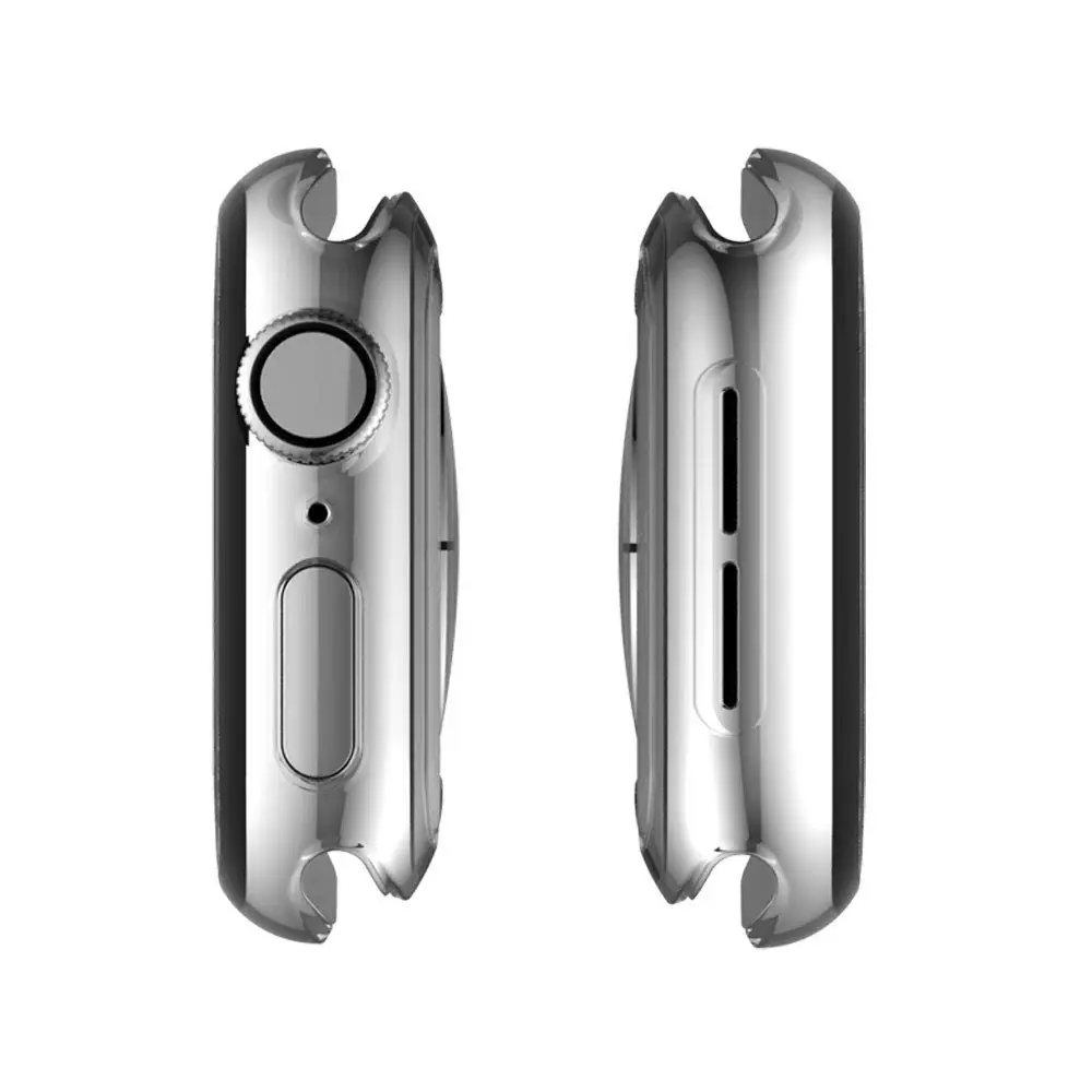 Бампер для Apple watch 5 4 Чехол 44 мм 40 мм iwatch чехол Мягкая пластина TPU Защитный чехол для часов аксессуары 40/44 мм