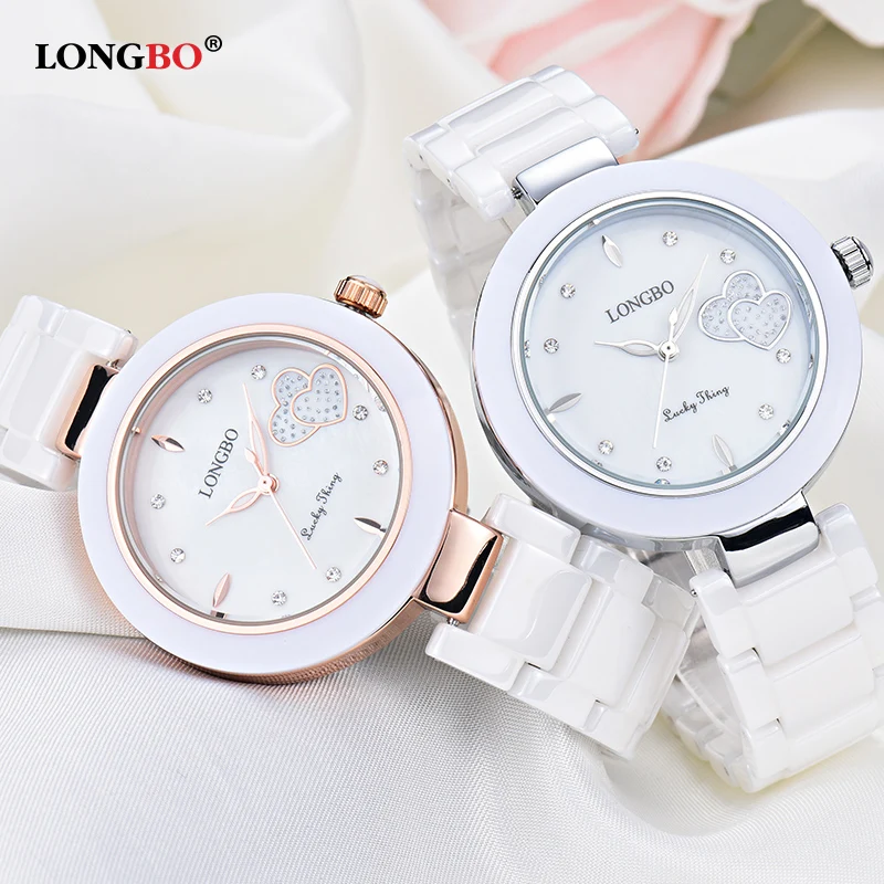 Модные керамические часы для женщин Роскошные розовое золото Высокое качество