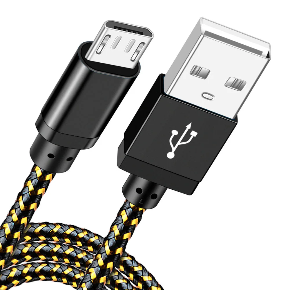 black micro cable Олаф mi cro USB кабель для Xiaomi mi красный mi Note 5 Быстрая зарядка зарядное устройство mi cro usb зарядный кабель для передачи данных для samsung S7 huawei Honor 8X - Цвет: black micro cable