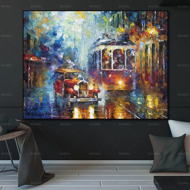 

Modern canvas art pictures wall decor art prints cars on canvas poster abstract painting no frame print wall home art decor