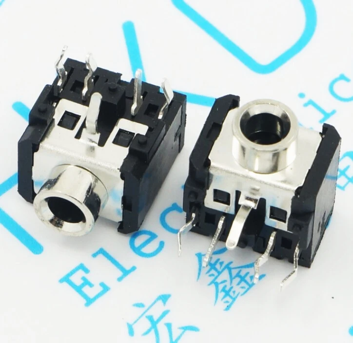 

50 шт. PJ306 Медная головка 3,5 мм разъем для наушников аудио-разъемы Медь 5 контактов