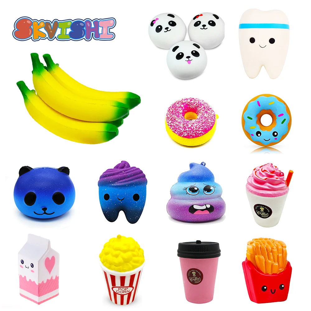 Squishy панда банан Squish гаджет для детей Новинка shit Gag Toys Игрушка снятия стресса