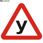 Три мишки WCS527 15,7x14 см новый водитель студент на руле автомобильные наклейки warnning знак треугольник и Y Авто Автомобильные отличительные знаки