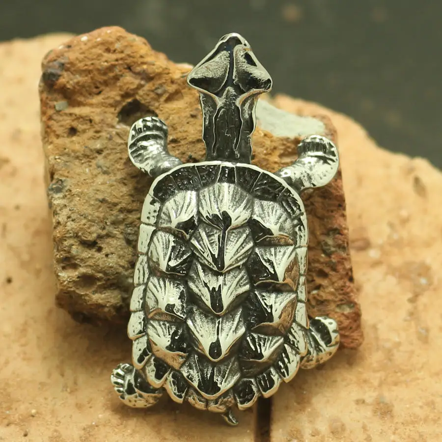 Кулон в виде черепахи крокодила из нержавеющей стали 316L | Украшения и аксессуары