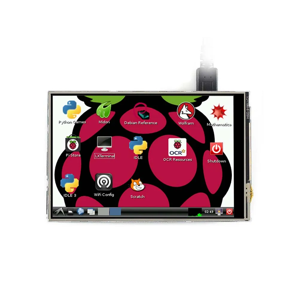 Waveshare 4-дюймовый RPi LCD (C) 480x320 сенсорный экран TFT предназначен для Raspberry Pi 125 МГц