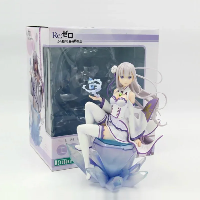 Emilia Re: жизнь в другом мире от Zero Emilia аниме модель Рождественский подарок игрушки хобби аниме фигурки - Цвет: Emilia