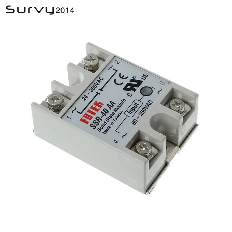 SSR 25AA 40AA 25A 40A AC Однофазное твердотельное реле 80 250VAC 220В|Интегральные схемы| |