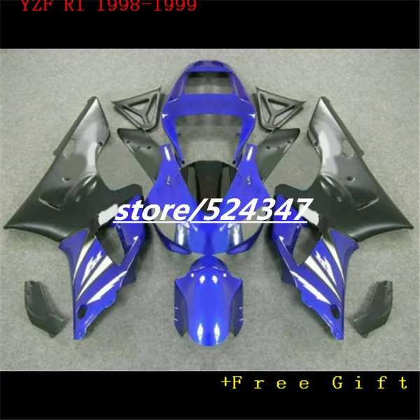 

B Custom 100% fit factory fairings kit for 1998 1999 YZF R1 98 99 YZFR1 blue black aftermarket body fairing kits