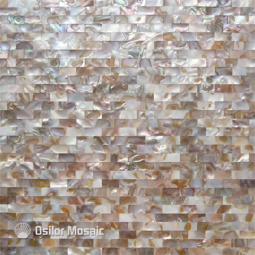 

Natural color 100% Chinese freshwater shell seamless mother of pearl mosaic tile for bathroom and kitchen decoration wall tile