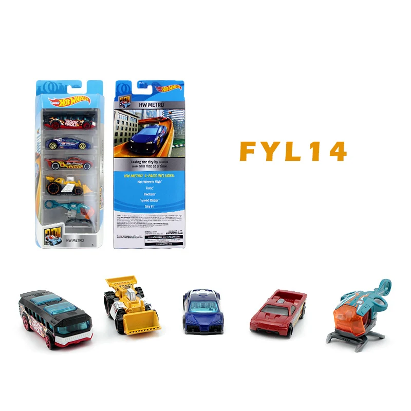 FYL14 5 шт./лот Hotwheels 1: 64 спортивный автомобиль набор металлический материал тело гоночный автомобиль коллекция сплав автомобиль подарок для ребенка горячие колеса 1806 - Цвет: FYL14