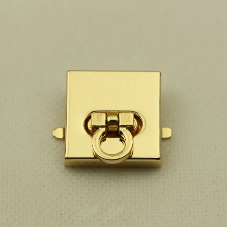 2pcs Metal Square Twist Lock Buckle for Handbag Hardware Decor Accessory Fastener Clasp DIY Crafts Bag Parts | Дом и сад
