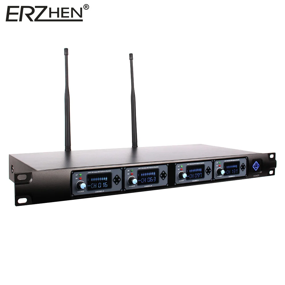 Микрофон для Конференции U8000D UHF 4 беспроводной микрофон динамическая Капсульная