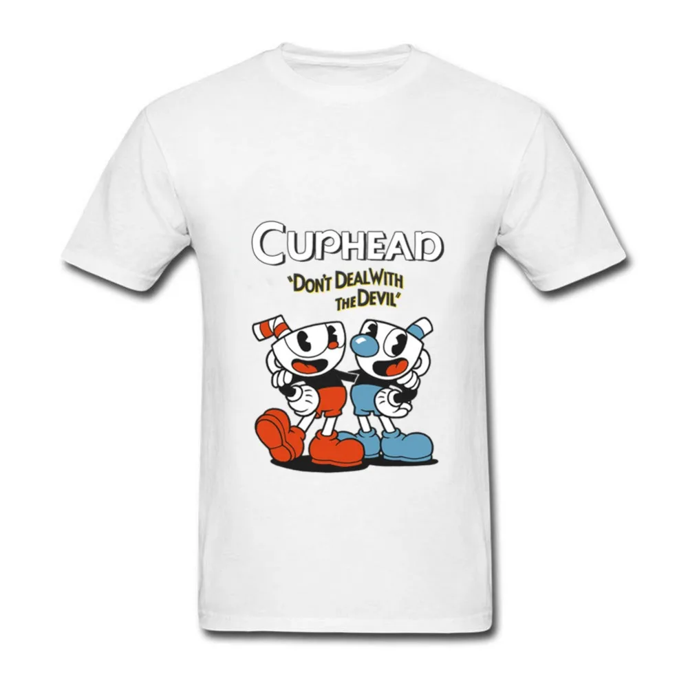 2019 Cuphead Мужская футболка плюс размер мужская с коротким рукавом повседневные