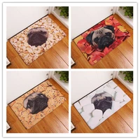 dog printed floor mats bathroom living room carpets cartoon pattern door mat hallway anti slip kitchen household rug