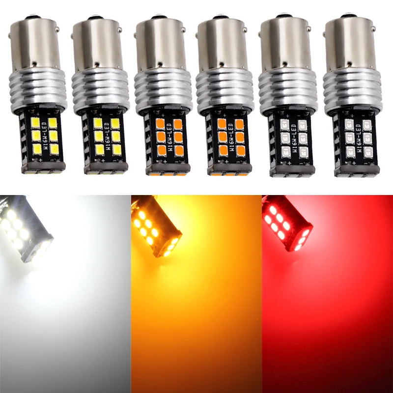 1 шт. автомобильные светодиодсветодиодный лампы Canbus 1156 BA15S P21W 15 SMD 2835|Сигнальная