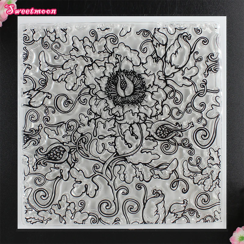 Волшебная страна цветок лоза скрапбук прозрачный штамп фото карты счета