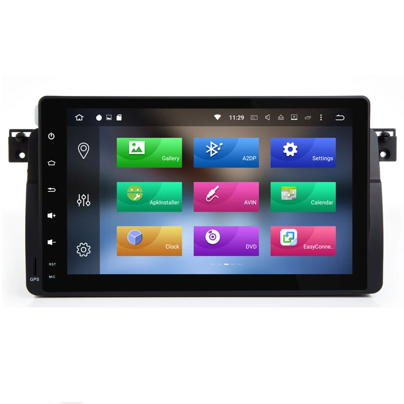 IPS матрица Android 10 9 дюймов четырехъядерный 2Din автомобильный DVD для BMW E46 318 325 320