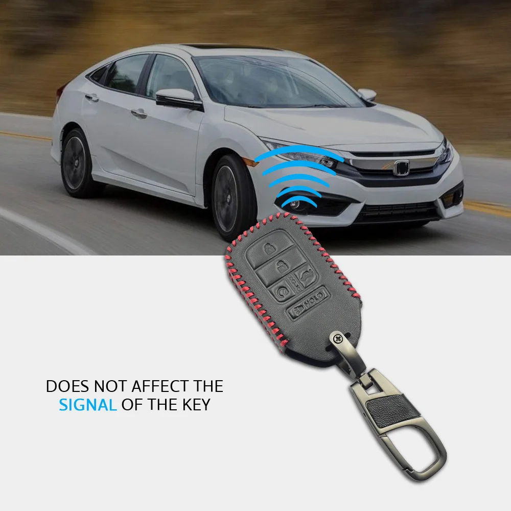 Кожаный чехол для ключей автомобиля Honda Accord Civic Pilot CRV 2015 2016 2017 2018 2019 Авто