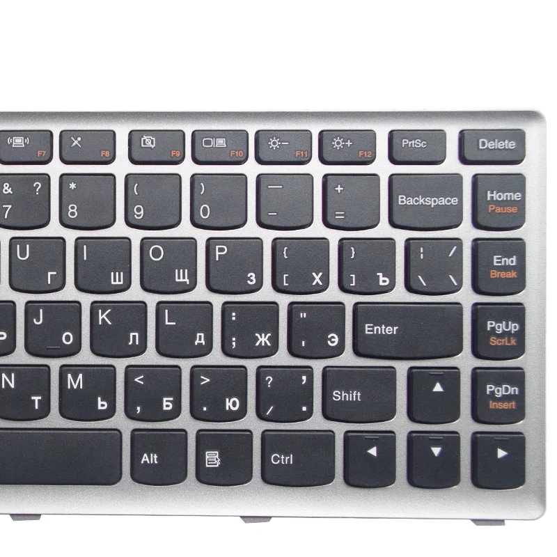 GZEELE новая клавиатура для ноутбука Lenovo U410 U410-ITH IFI черная клавиша Серебристая Рамка